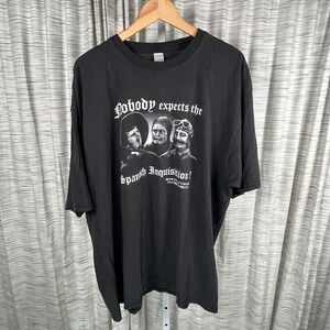 Monty Python Flying Circus Spanish Inquisition Graphic T-Shirt Black 2XL Mens